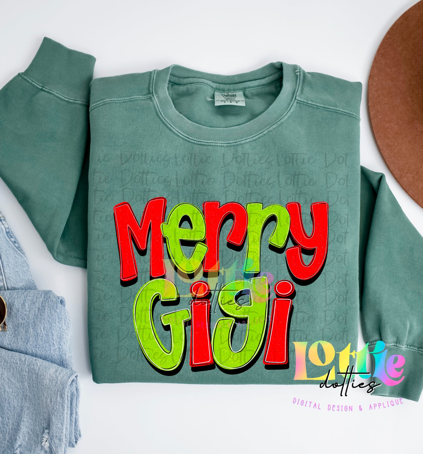 Merry Gigi Png - Christmas Sublimation Design- Digital Download