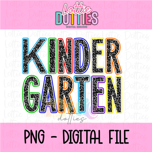 Kindergarten Png - School Sublimation  - Back To School Design