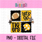 Let’s Go Tigers Png | Tigers design | Digital Download | Black and Gold