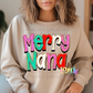 Merry Nana Whimsical Png - Christmas Sublimation Design- Digital Download