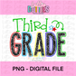 Third Grade PNG - Back To School Design - 3rd Grade