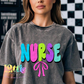 Nurse PNG - Bright Neon Nurse Sublimation - Digital Download