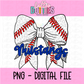 Mustangs PNG - Mustangs baseball bow design - Digital Download