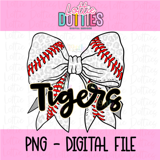 Tigers PNG - Tigers Baseball Black & Vegas Gold design - Digital Download