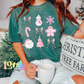 Pink Christmas - Pink Santa & Gingerbread Christmas Png - Christmas Sublimation Design- Digital Download