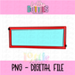 Name Plate Red & Blue Png - Name Plate Design - name plate design - Digital Download