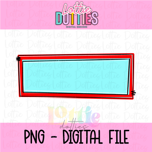Name Plate Red & Blue Png - Name Plate Design - name plate design - Digital Download