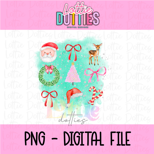 Christmas Bows PNG - Christmas Bows - Sublimation - Digital Download