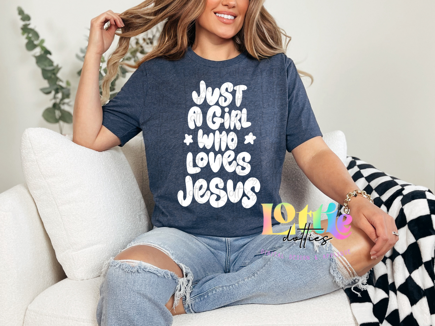 Just a Girl Who Loves Jesus | Love Jesus PNG | Inspirational & Religious| Digital Download