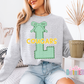 Green Gingham Lace Spirit Alphabet | Spirit Alpha Pack | Digital Download | PNG