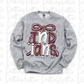 Indians PNG | Indians Maroon and White bow design | Digital Download | coquette mascot