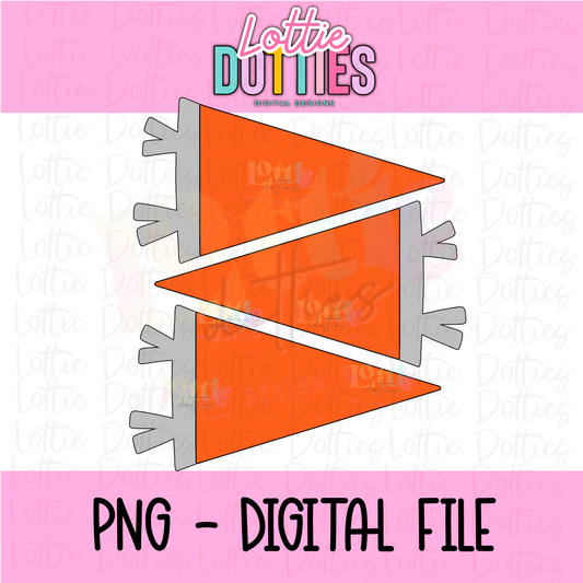 Orange Flags PNG - Flags Sublimation - Digital Download