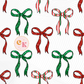 Christmas Bow Seamless | Christmas Bow Digital Paper Design | Christmas & Holiday | Digital Download | PNG