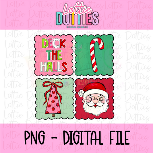 Deck the Halls | PNG | Christmas Design | Digital Download