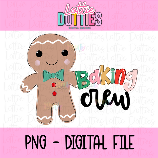 Baking Crew Boy Png - Christmas Sublimation Design- Digital Download