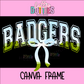 Badgers Canva Frame - Canva Frames - Digital Download