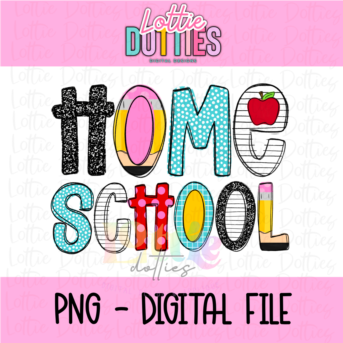 Home School PNG - Home School Sublimation - Digital Design