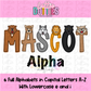 Mascot Alphabet - Alpha Pack - Alphabet Clipart - Instant Download