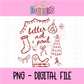 Better Not Pout PNG | Hand-Drawn Christmas Doodle Design | Festive Holiday Clipart | Retro Christmas