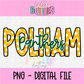 Pelham Panthers PNG - sublimation design - Digital Download - Green and Gold