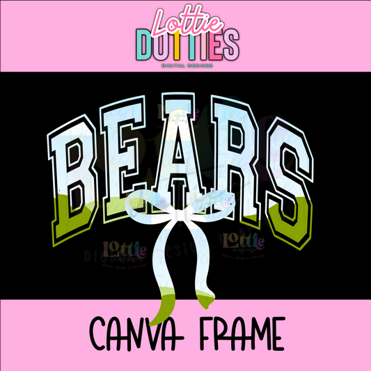 Bears Canva Frame - Canva Frames - Digital Download