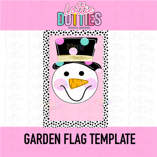 Snowman Garden Flag PNG - PNG Clipart - Instant Download -  Christmas & Winter