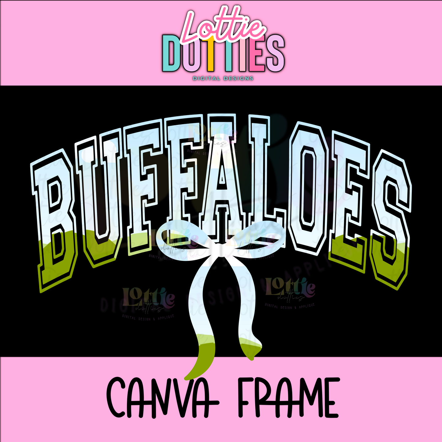 Buffaloes Canva Frame - Canva Frames - Digital Download
