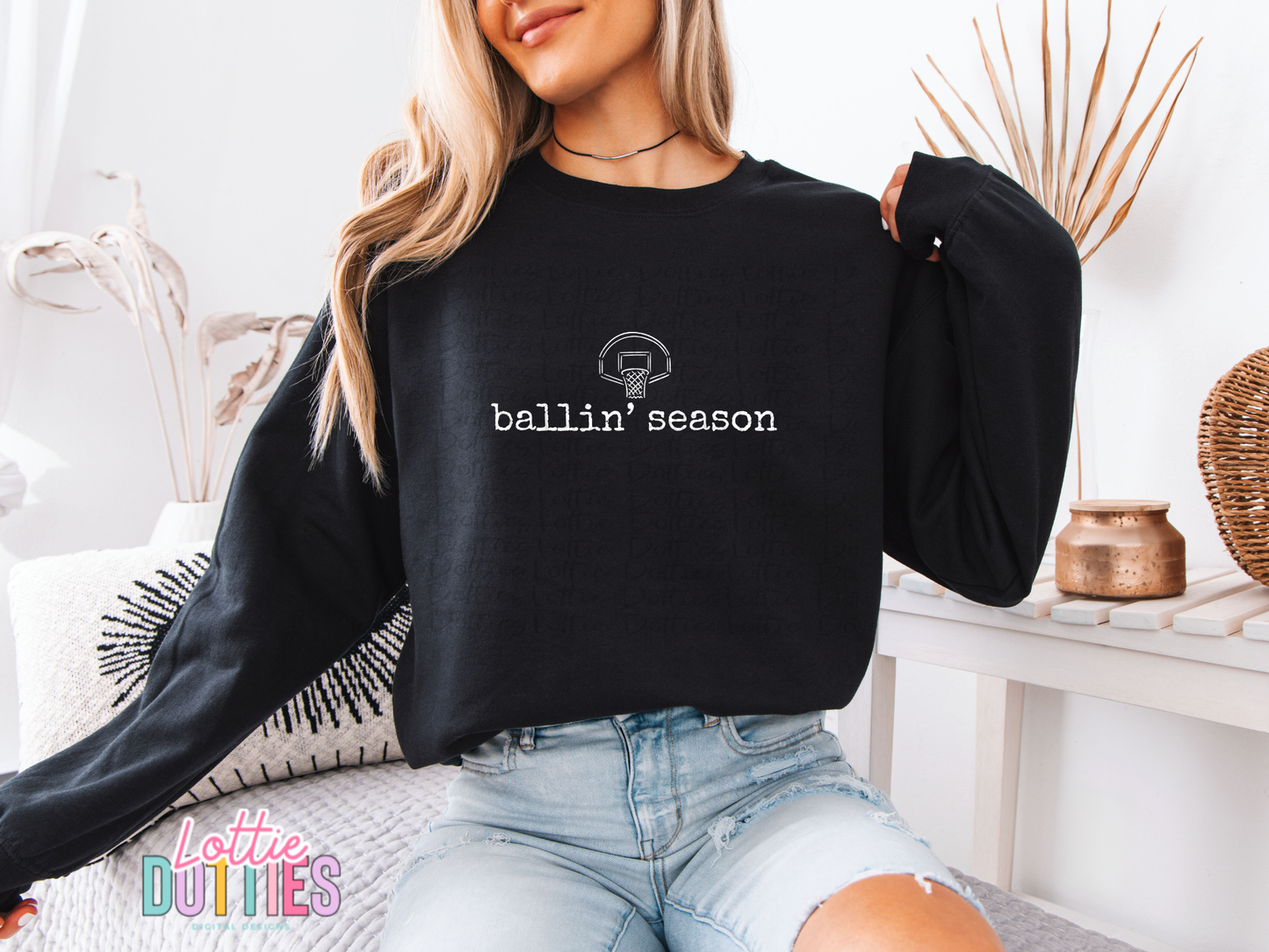 Ballin’ Season PNG | Basketball Design | Retro Sports Graphic | Basketball Mom Clipart | Game Day Design | Digital Download (Copy)