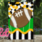 Football Flag PNG - Flag Sublimation - Digital Download - Black and Gold