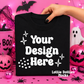 Halloween Black Shirt Mock Up