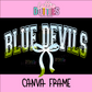 Blue Devils Canva Frame - Canva Frames - Digital Download