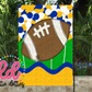 Football Flag PNG - Flag Sublimation - Digital Download -Blue and Gold