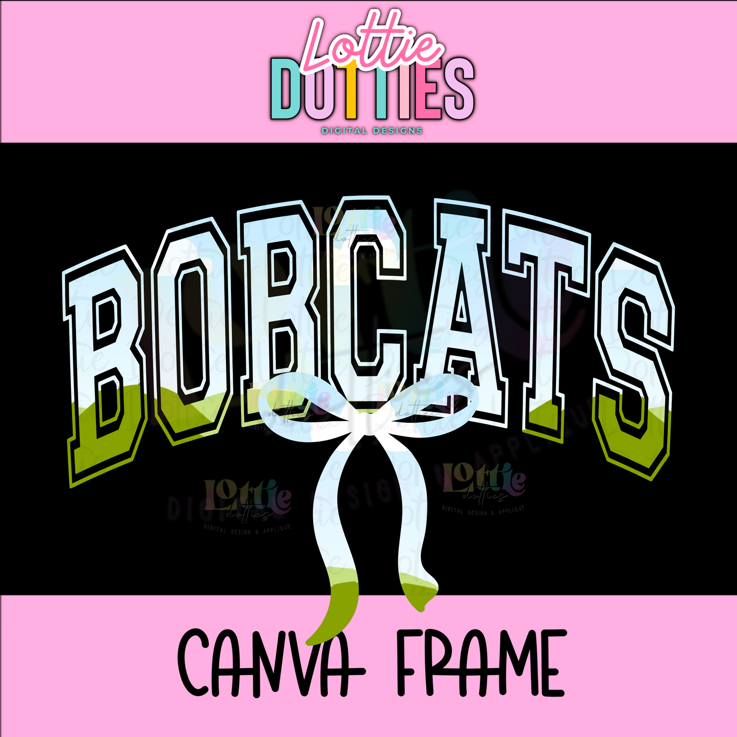 Bobcats Canva Frame - Canva Frames - Digital Download