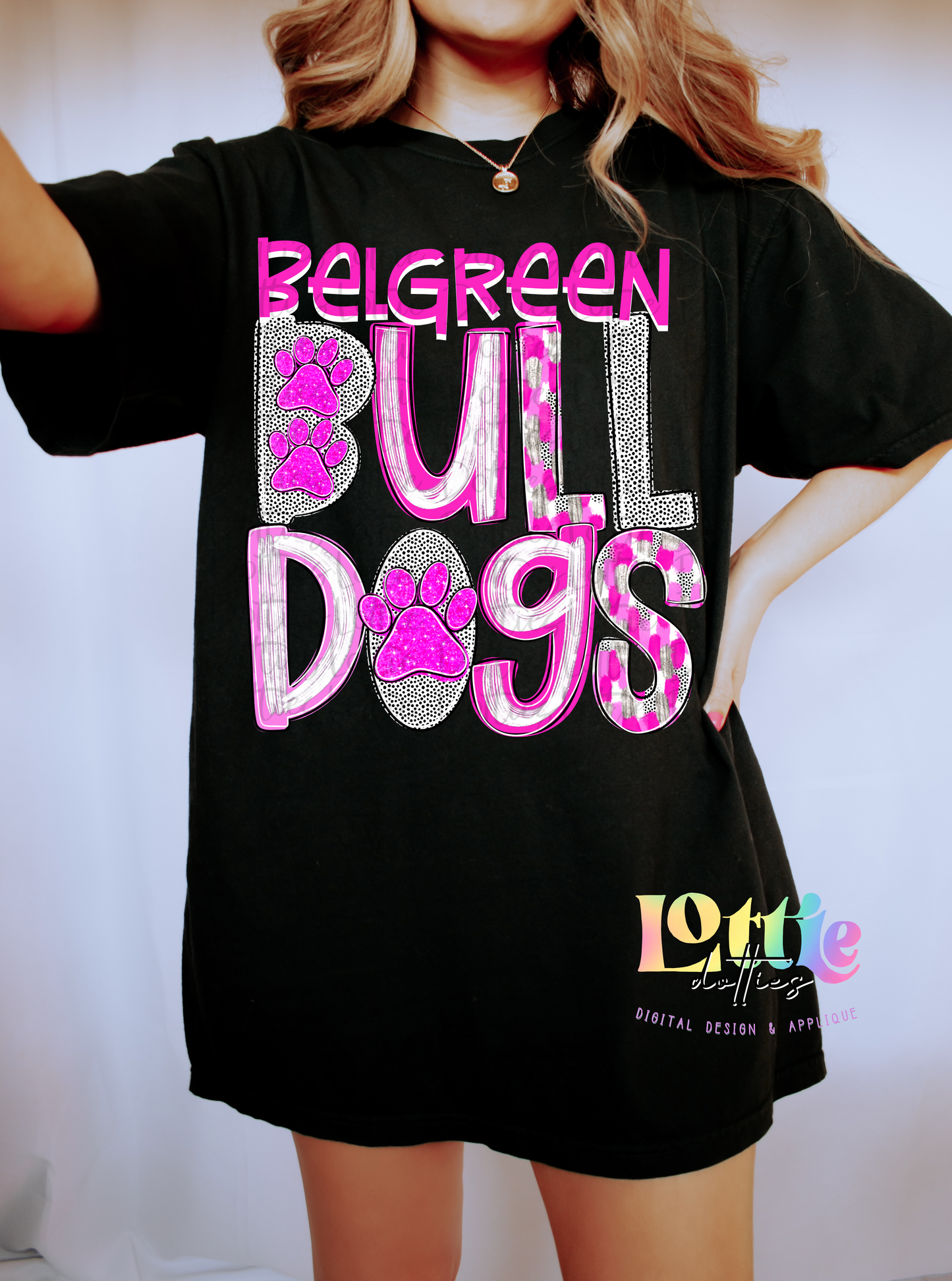 Bulldogs Pink PNG - Bulldogs sublimation design - Digital Download