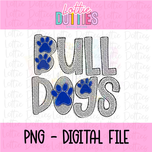 Bulldogs Royal PNG - Bulldogs Paw sublimation design - Digital Download