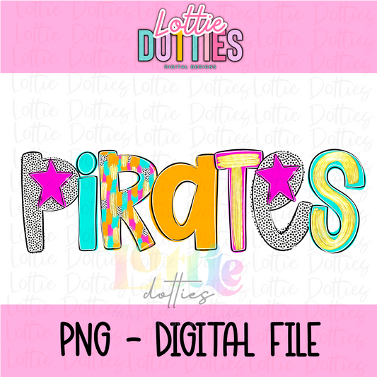 Pirates Mascot PNG - Poppy Mascot Designs - Digital Download