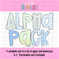 Dainty Floral Alpha PNG - Floral Alpha Set Sublimation- Digital Download