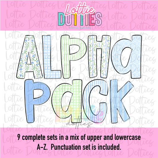 Dainty Floral Alpha PNG - Floral Alpha Set Sublimation- Digital Download