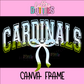 Cardinals Canva Frame - Canva Frames - Digital Download