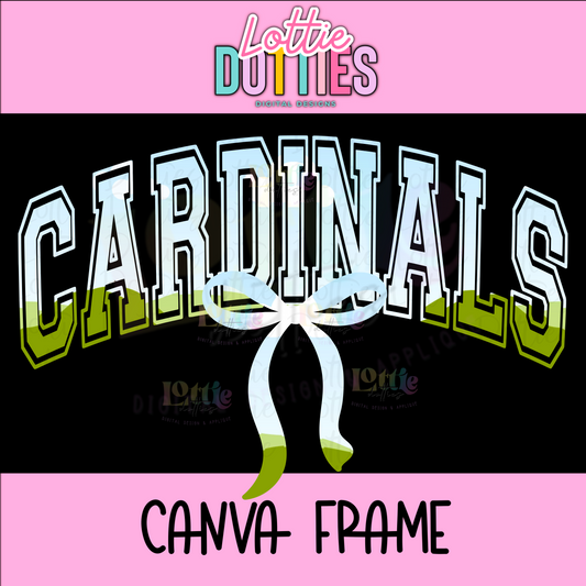 Cardinals Canva Frame - Canva Frames - Digital Download
