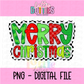 Merry Christmas - Christmas Png - Christmas Sublimation Design- Digital Download