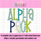 Green Boy Alpha - Blue & Green Alpha Pack - Alphabet Clipart - Instant Download  - Alpha Pack