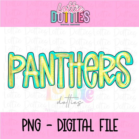 Panthers Foil PNG - Panthers Designs - Digital Download