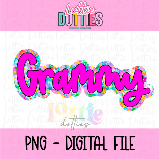 Grammy PNG  - Digital Download - Sublimation Design