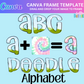 Fillable Alphabet - Editable Canva Alpha Pack - Alphabet Clipart - Instant Download