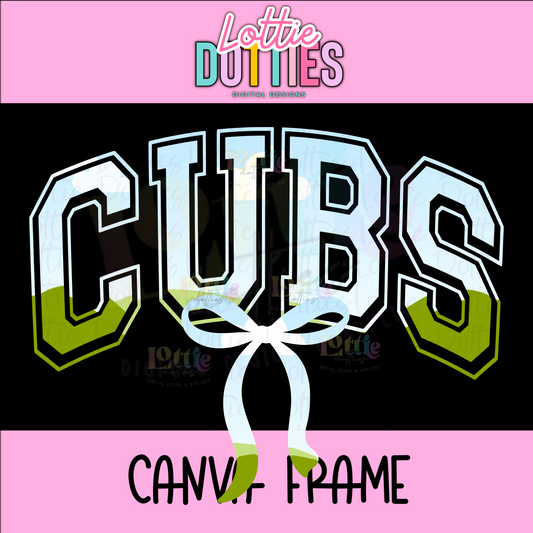 Cubs Canva Frame - Canva Frames - Digital Download