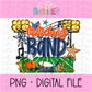 Marching Band PNG - Orange and Navy Marching Band design - Digital Download