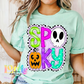 Spooky Pink & Checkered PNG - Halloween sublimation design - Digital Download