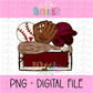 Baseball Name Plate - Maroon - PNG - Design Sublimation - Digital Download