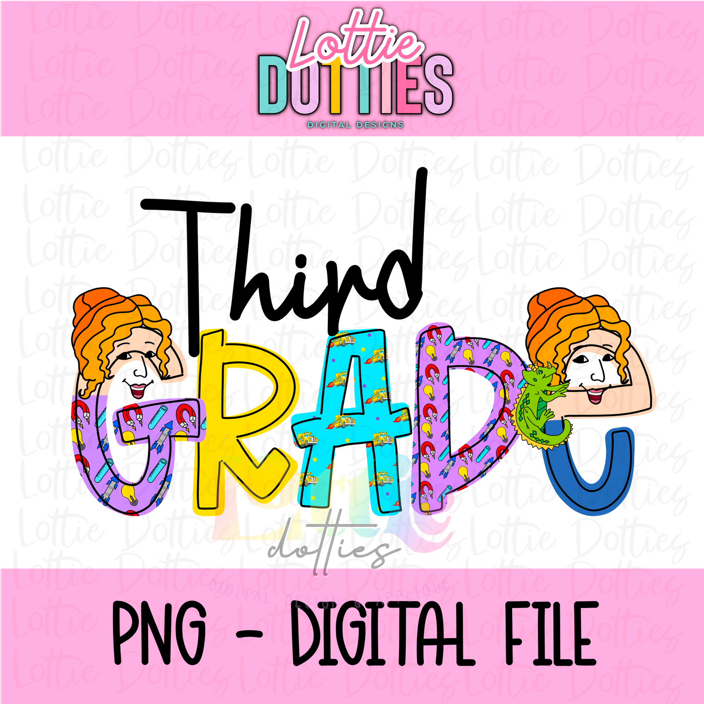 MSB Third Grade PNG - Back To School - Sublimation - Digital Download